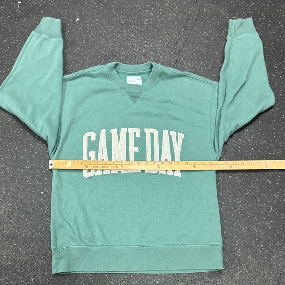 Abercrombie & Fitch GAME DAY Sunday Crewneck - Mint Green - Picture 4 of 9